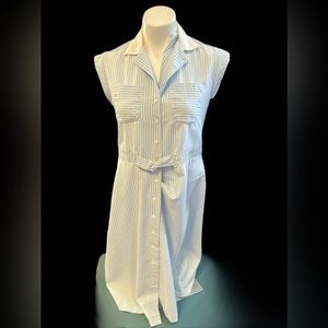 1970's Striped Chambray Dress